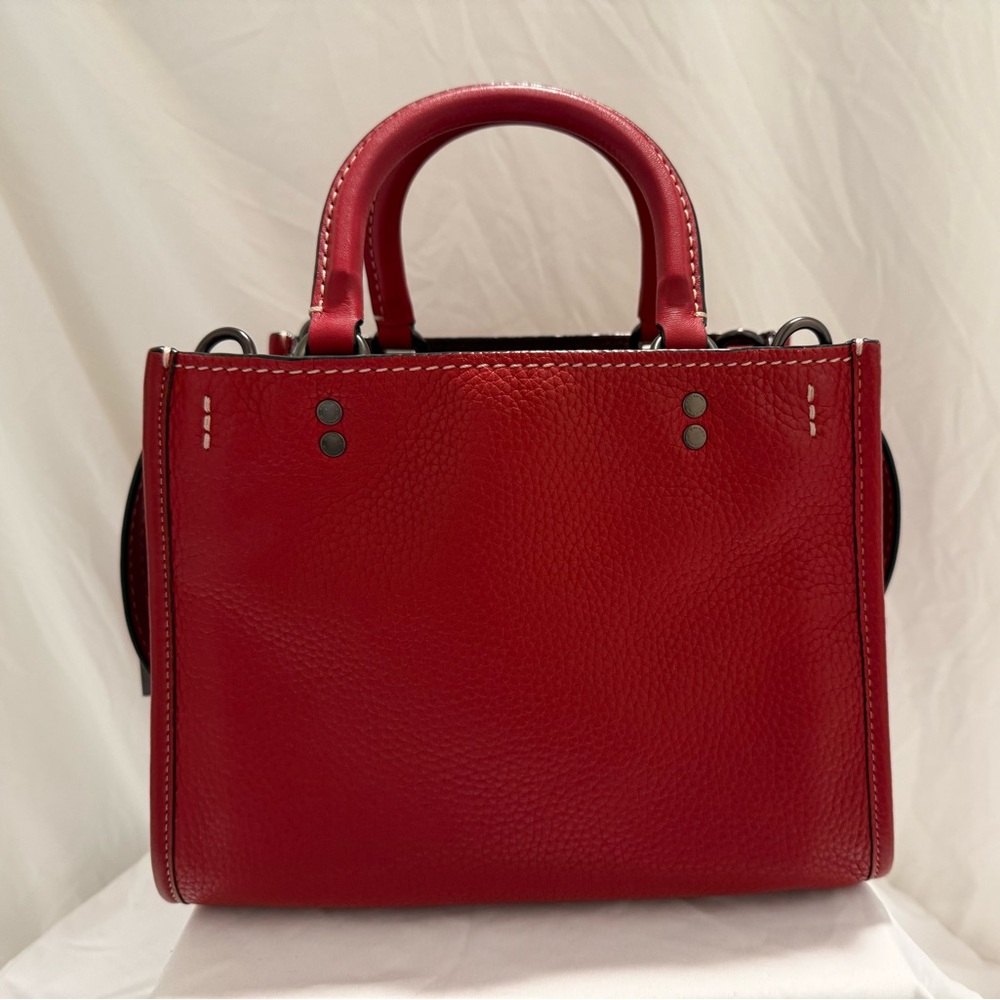 Coach Disney Rogue 25 with Minnie Mouse Patches in Pewter Hardware/1941 Red - Picture 7 of 11